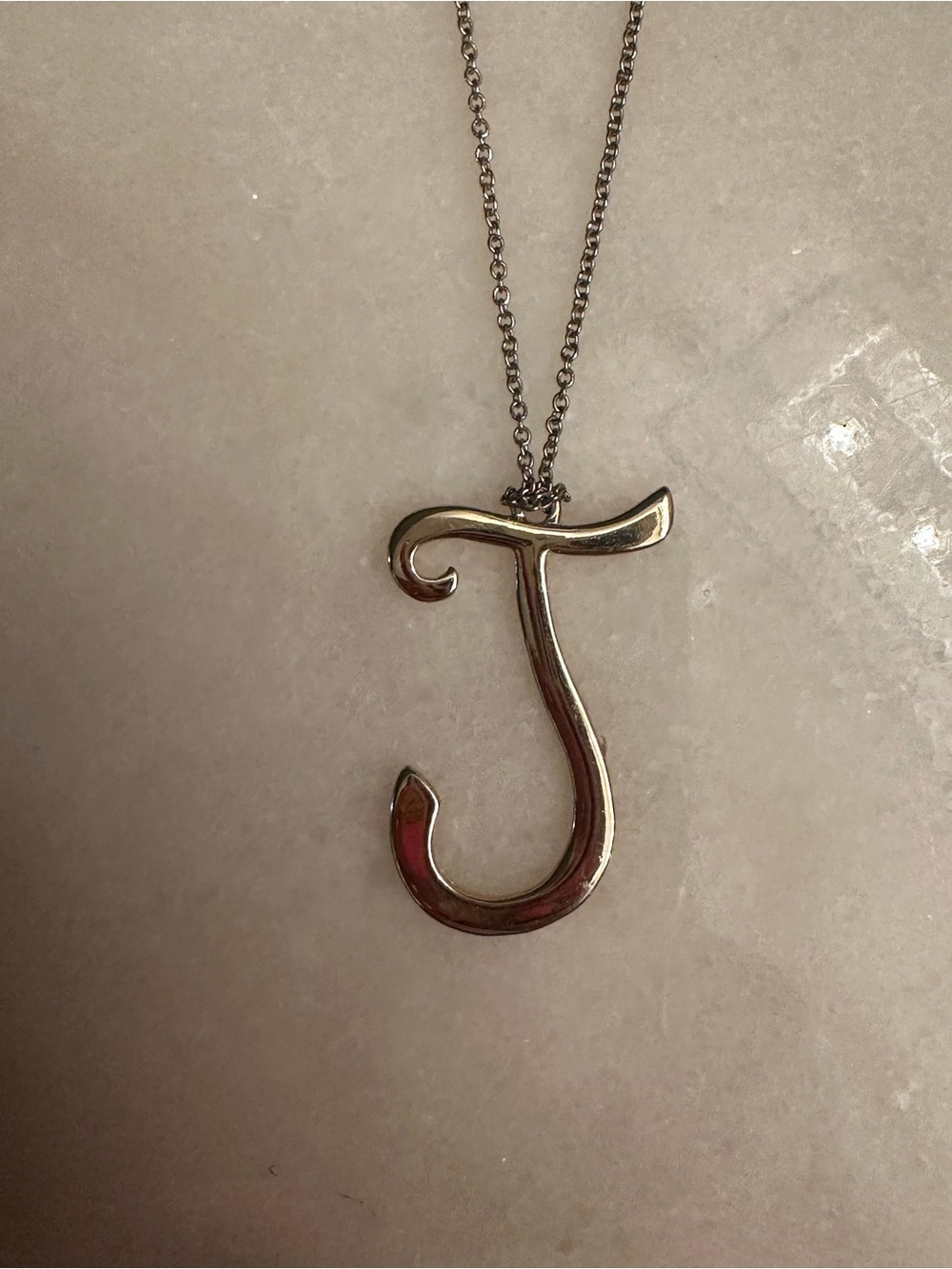 Gold Initial 'J' Pendant Necklace - Personalized Monogram Jewelry